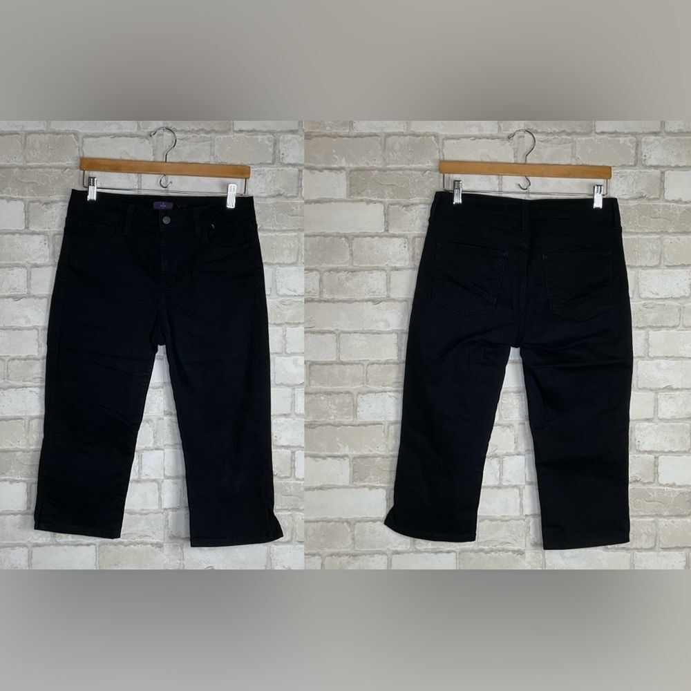 NYDJ Black Cropped Jeans Size 6P